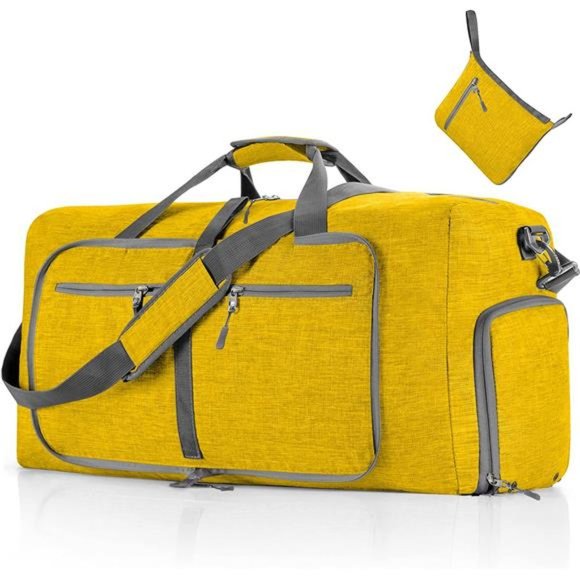 Travel Duffle Bag for Men, 85L M Yellow